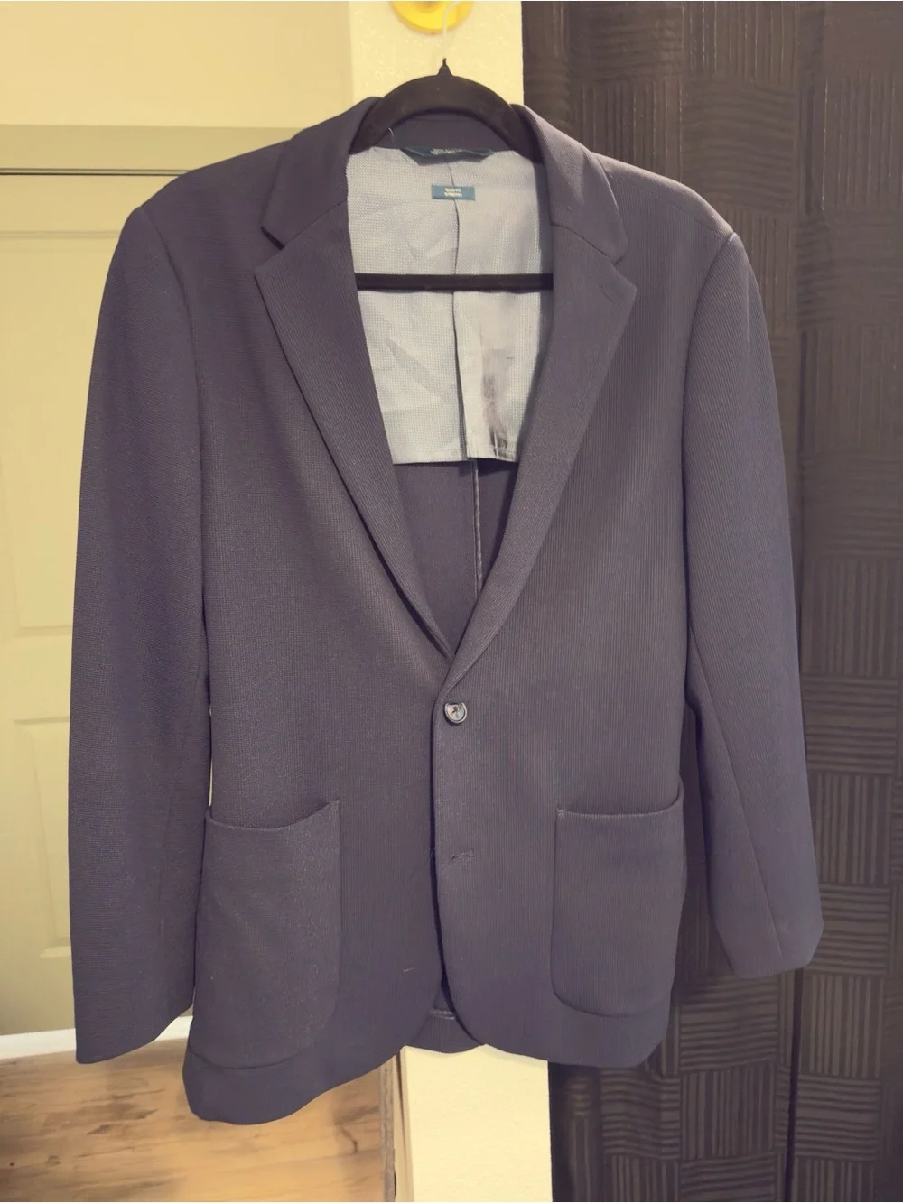 Perry Ellis Dark Navy Single-Button Sport Coat